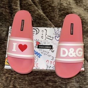 Dolce & Gabbana slides pink sz 38 used